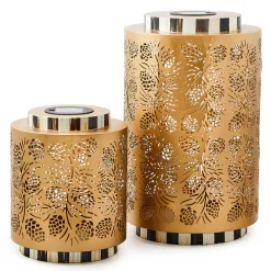 MacKenzie-Childs Holiday|The Fall Shop<Pinecone Short Solar Lantern