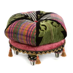 MacKenzie-Childs Living Room<Portobello Road Footstool
