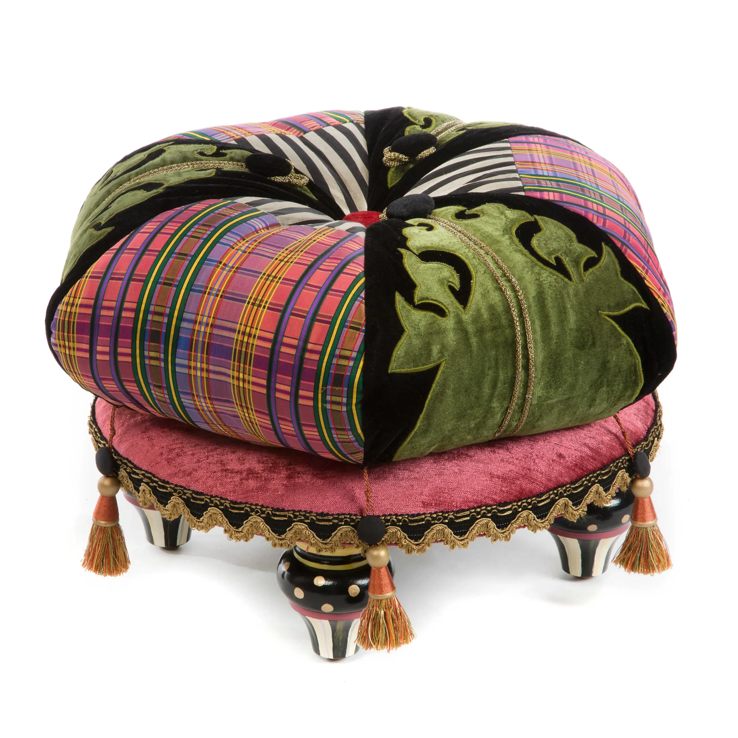 MacKenzie-Childs Living Room<Portobello Road Footstool