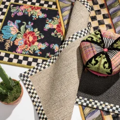 MacKenzie-Childs Living Room<Portobello Road Footstool