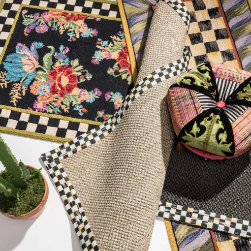 MacKenzie-Childs Living Room<Portobello Road Footstool