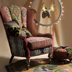 MacKenzie-Childs Living Room<Portobello Road Footstool