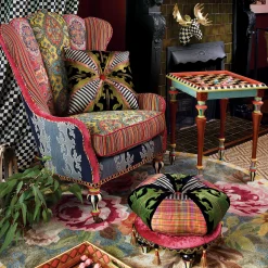 MacKenzie-Childs Living Room<Portobello Road Footstool