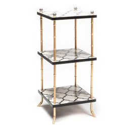 MacKenzie-Childs Living Room|Bath & Bath Accessories<Pretty As A Bow 3 Tiered Table