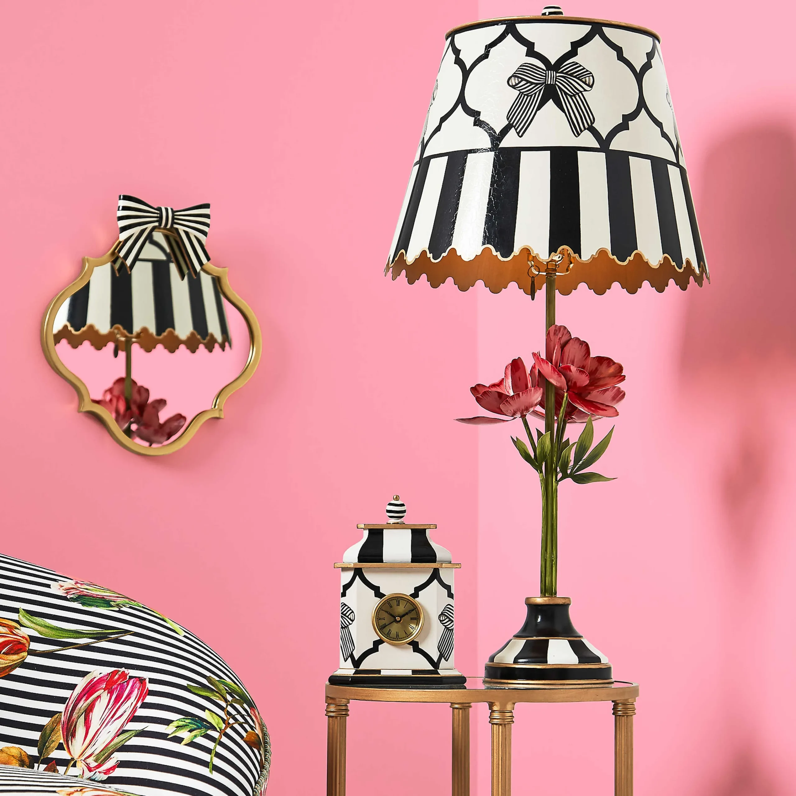 MacKenzie-Childs Room Accents<Pretty as a Bow Desk Clock