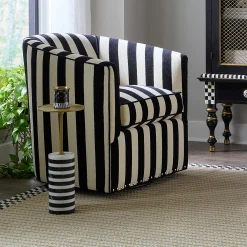 MacKenzie-Childs Entryway Furniture|Living Room<Priorities Round Stripe Side Table