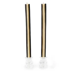 MacKenzie-Childs Candles & Fragrances|Table Accessories<Quatro Black  Ivory Dinner Candles, Set of 2