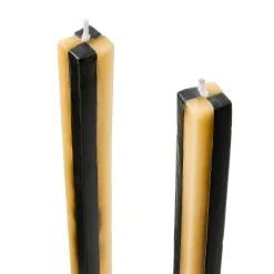 MacKenzie-Childs Candles & Fragrances|Table Accessories<Quatro Black  Ivory Dinner Candles, Set of 2