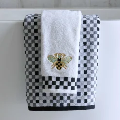MacKenzie-Childs Bath & Bath Accessories<Queen Bee Check Hand Towel