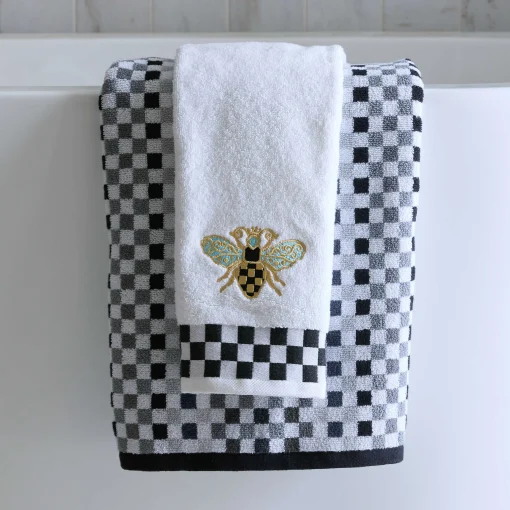MacKenzie-Childs Bath & Bath Accessories<Queen Bee Check Hand Towel