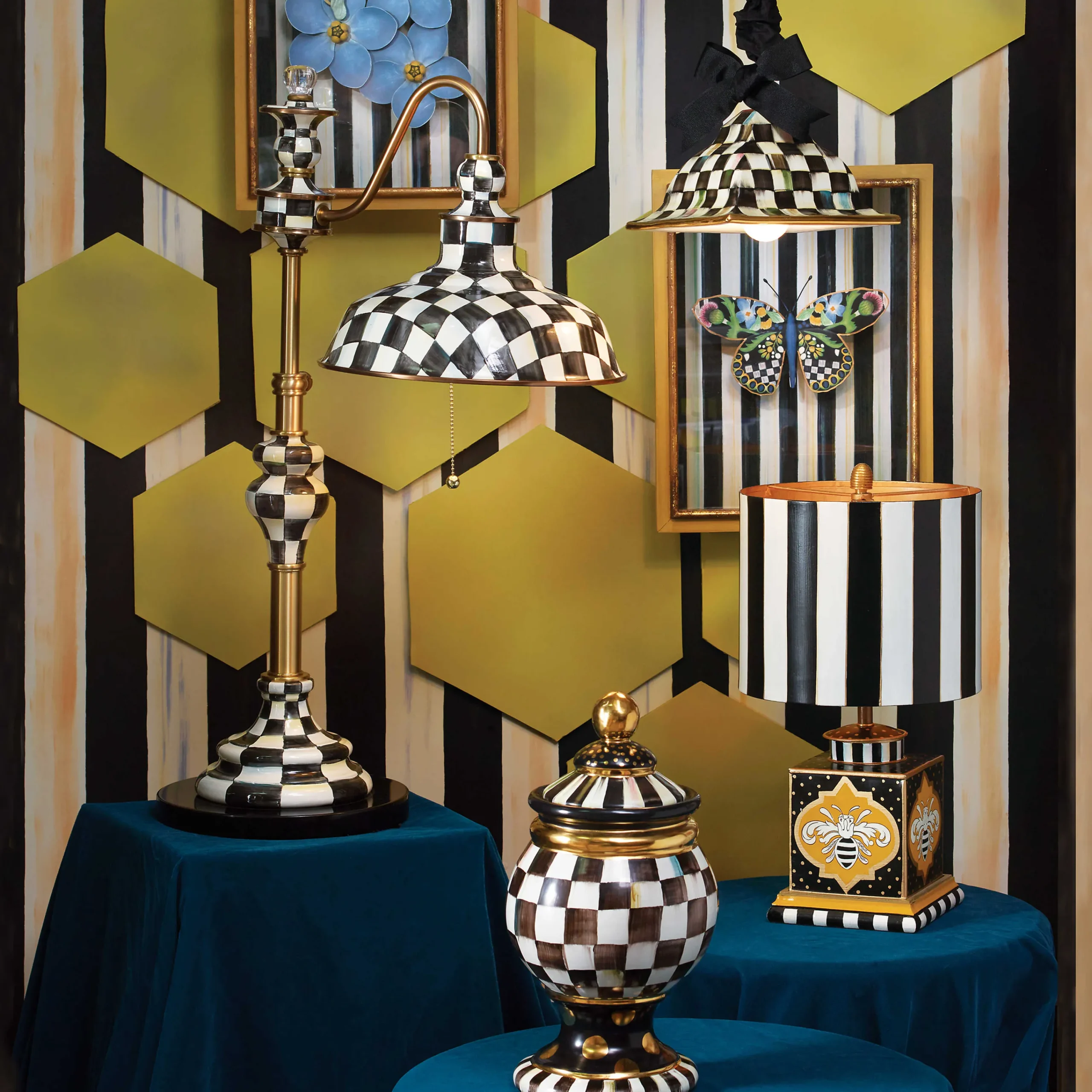 MacKenzie-Childs Room Accents|Lighting<Queen Bee Lamp