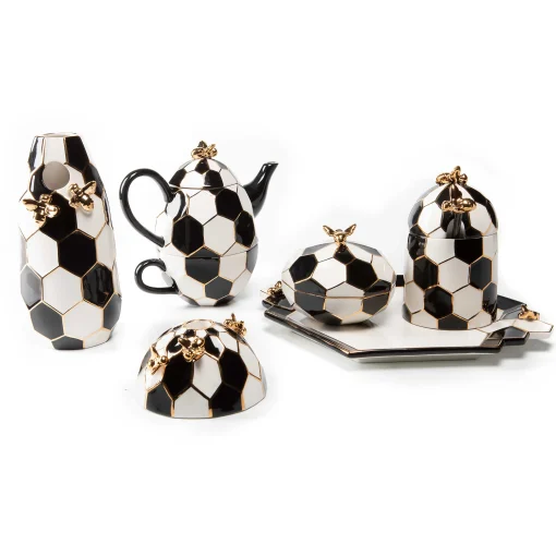 MacKenzie-Childs Serveware|Tea Kettles<Queen Bee Tea For One
