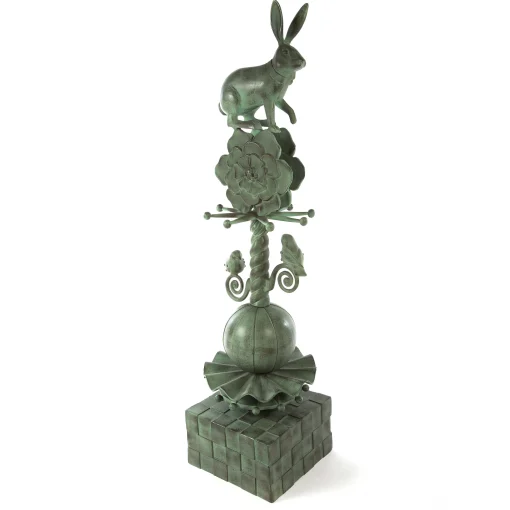 MacKenzie-Childs Easter|Spring<Rabbit Garden Totem