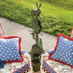 MacKenzie-Childs Easter|Spring<Rabbit Garden Totem