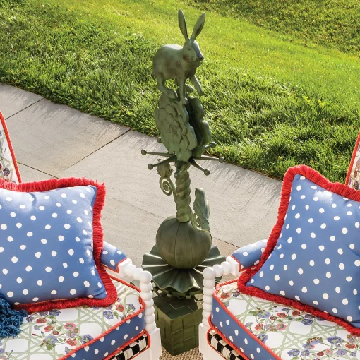 MacKenzie-Childs Easter|Spring<Rabbit Garden Totem