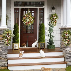 MacKenzie-Childs Easter|Spring<Rabbit Garden Totem