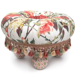 MacKenzie-Childs Living Room<Really Rosy Tuffet