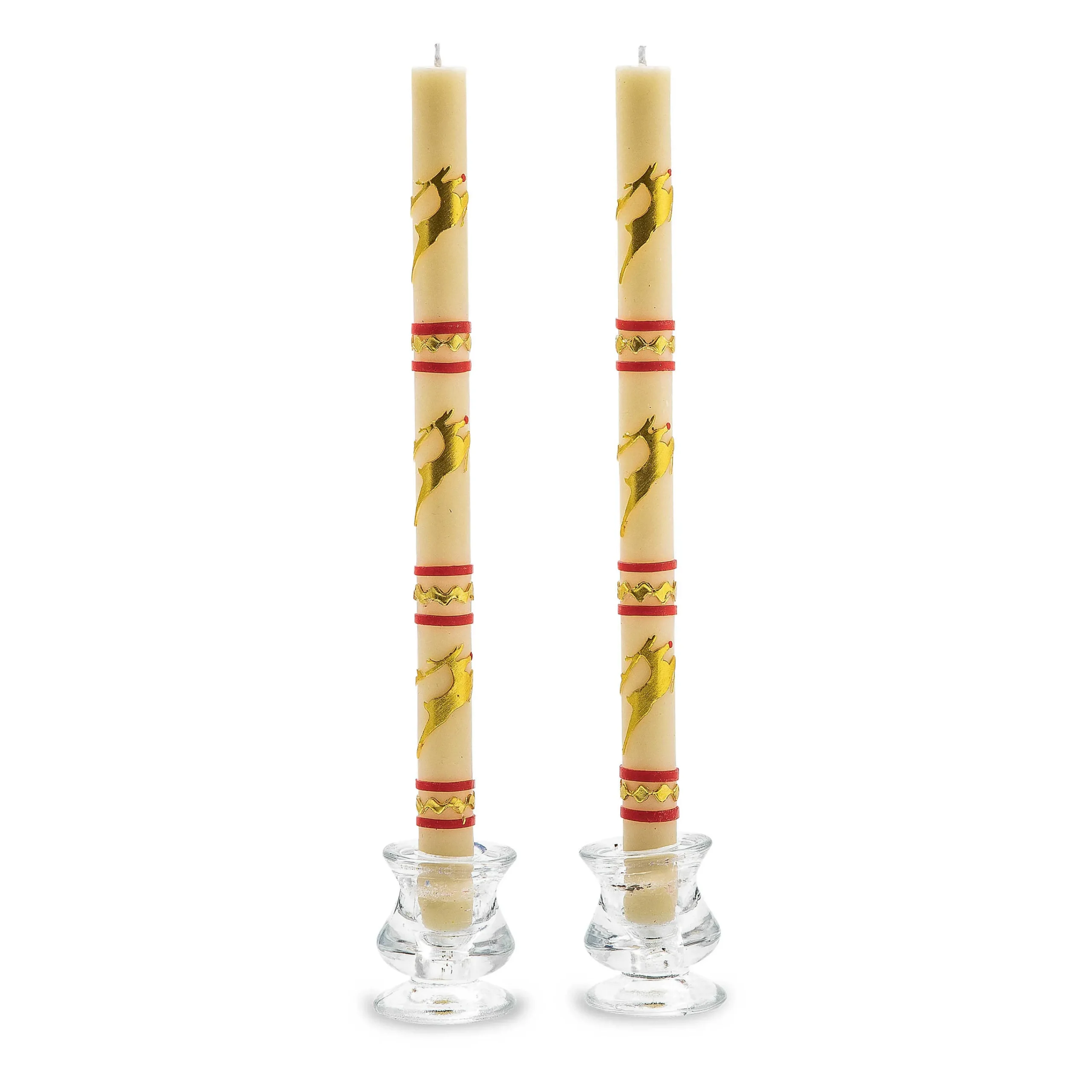 MacKenzie-Childs Holiday|Candles & Fragrances<Reindeer Dinner Candles, Set of 2