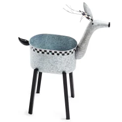 MacKenzie-Childs Holiday|Outdoor<Reindeer Galvanized Metal Planter