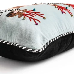 MacKenzie-Childs Holiday|Pillows, Throws, & Cushions<Reindeer Lumbar Pillow