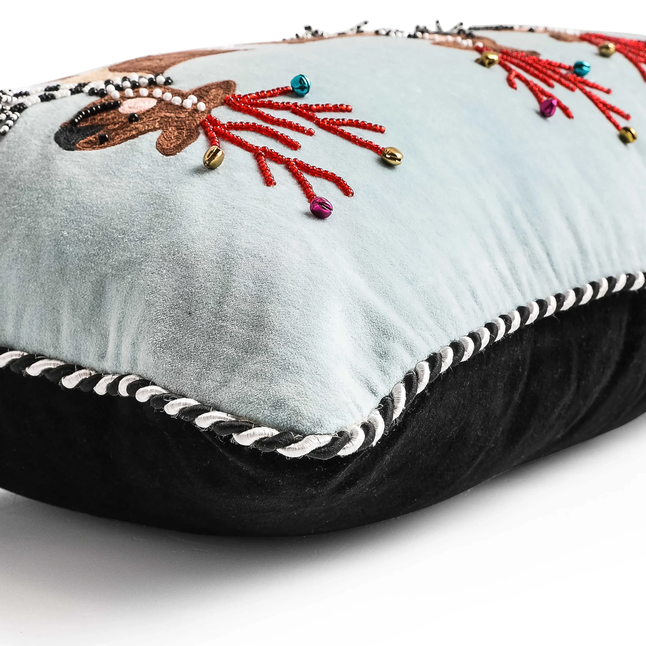 MacKenzie-Childs Holiday|Pillows, Throws, & Cushions<Reindeer Lumbar Pillow