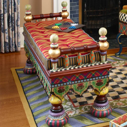 MacKenzie-Childs Entryway Furniture|Living Room<Ridiculous Bench