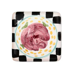 MacKenzie-Childs Finishing Touches<Rose Petit Four Square Knob