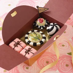 MacKenzie-Childs Finishing Touches<Rose Petit Four Square Knob