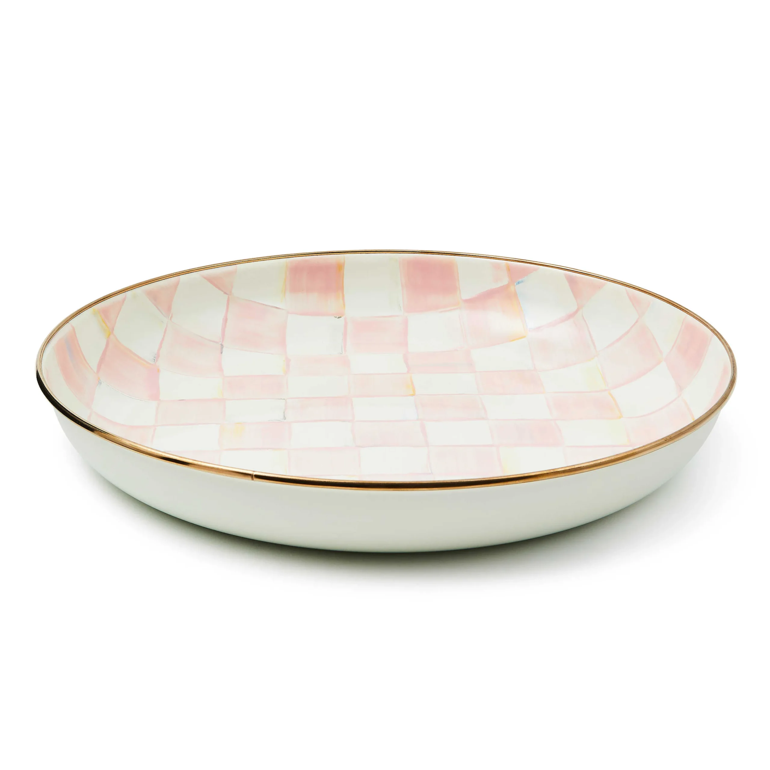 MacKenzie-Childs Fall Entertaining|Serveware<Rosy Check Abundant Bowl