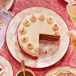MacKenzie-Childs Easter|Spring<Rosy Check Charger/Plate