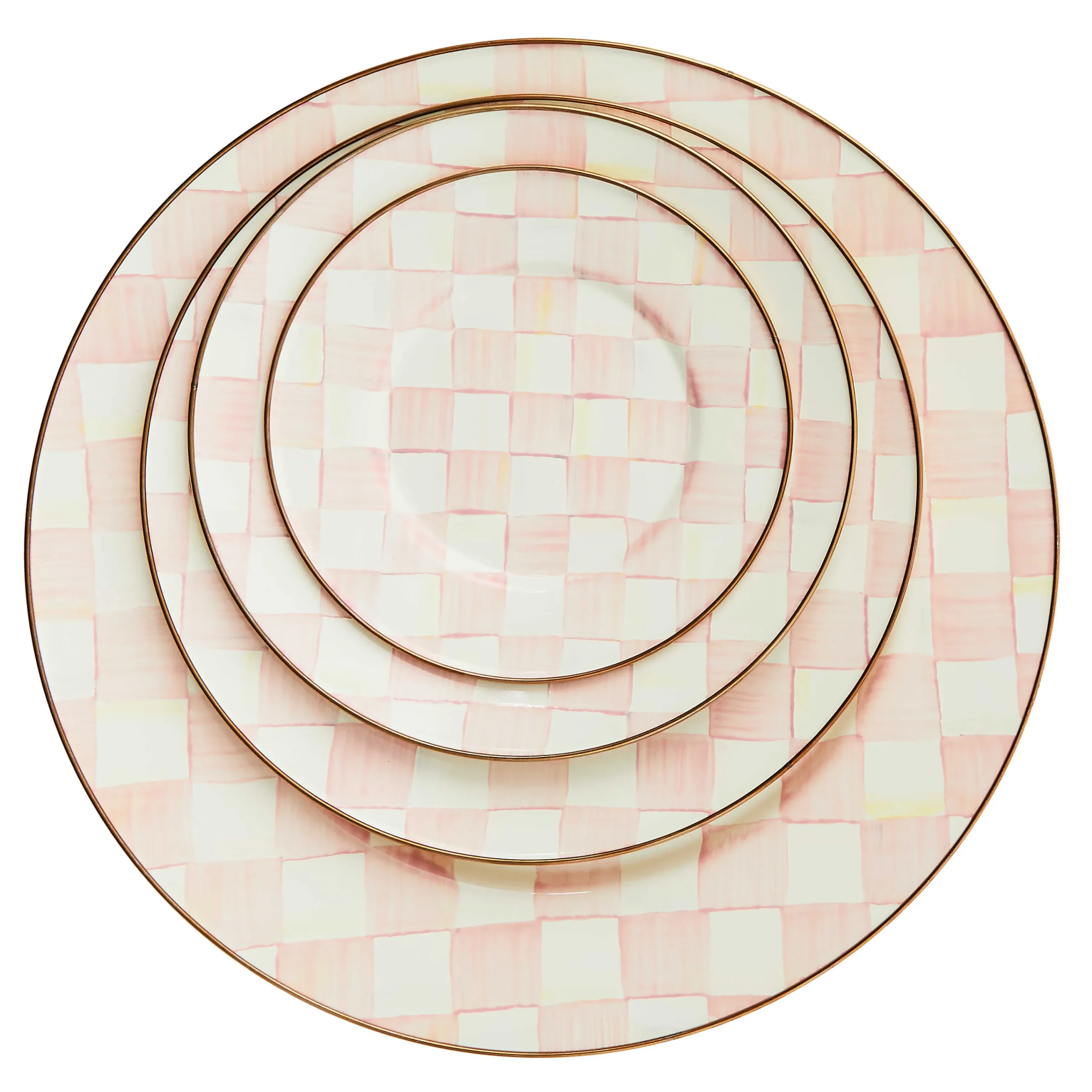 MacKenzie-Childs Easter|Spring<Rosy Check Charger/Plate