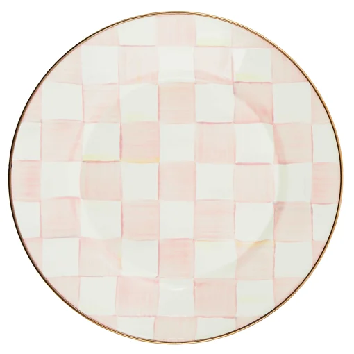 MacKenzie-Childs Easter|Spring<Rosy Check Dinner Plate