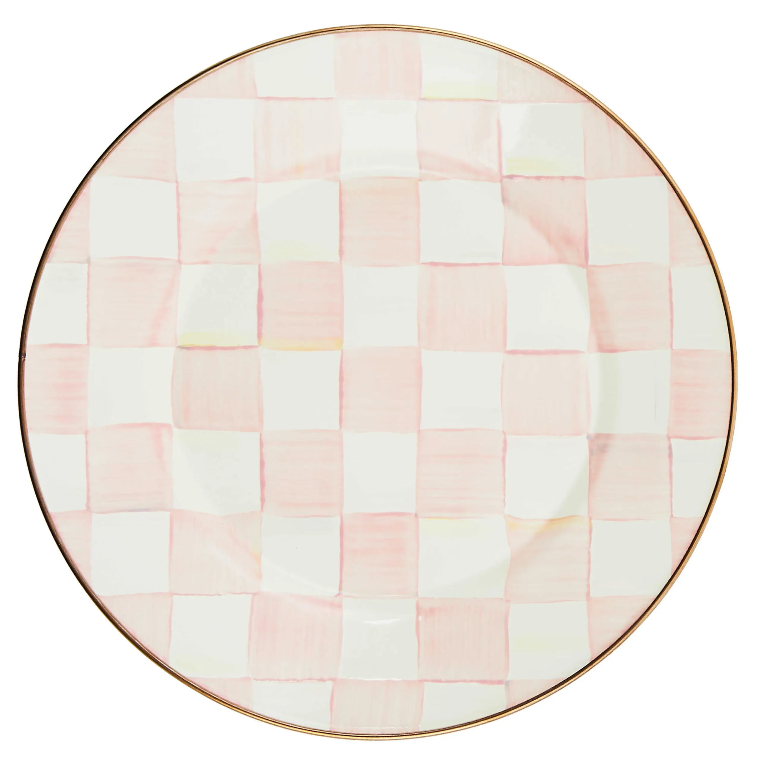 MacKenzie-Childs Easter|Spring<Rosy Check Dinner Plate