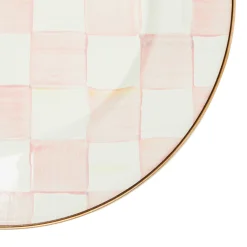 MacKenzie-Childs Easter|Spring<Rosy Check Dinner Plate