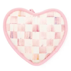 MacKenzie-Childs Kitchen & Table Linens<Rosy Check Heart Potholder