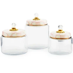MacKenzie-Childs Kitchen & Dining Sets|Kitchen Storage & Organization<Rosy Check Kitchen Canister Set