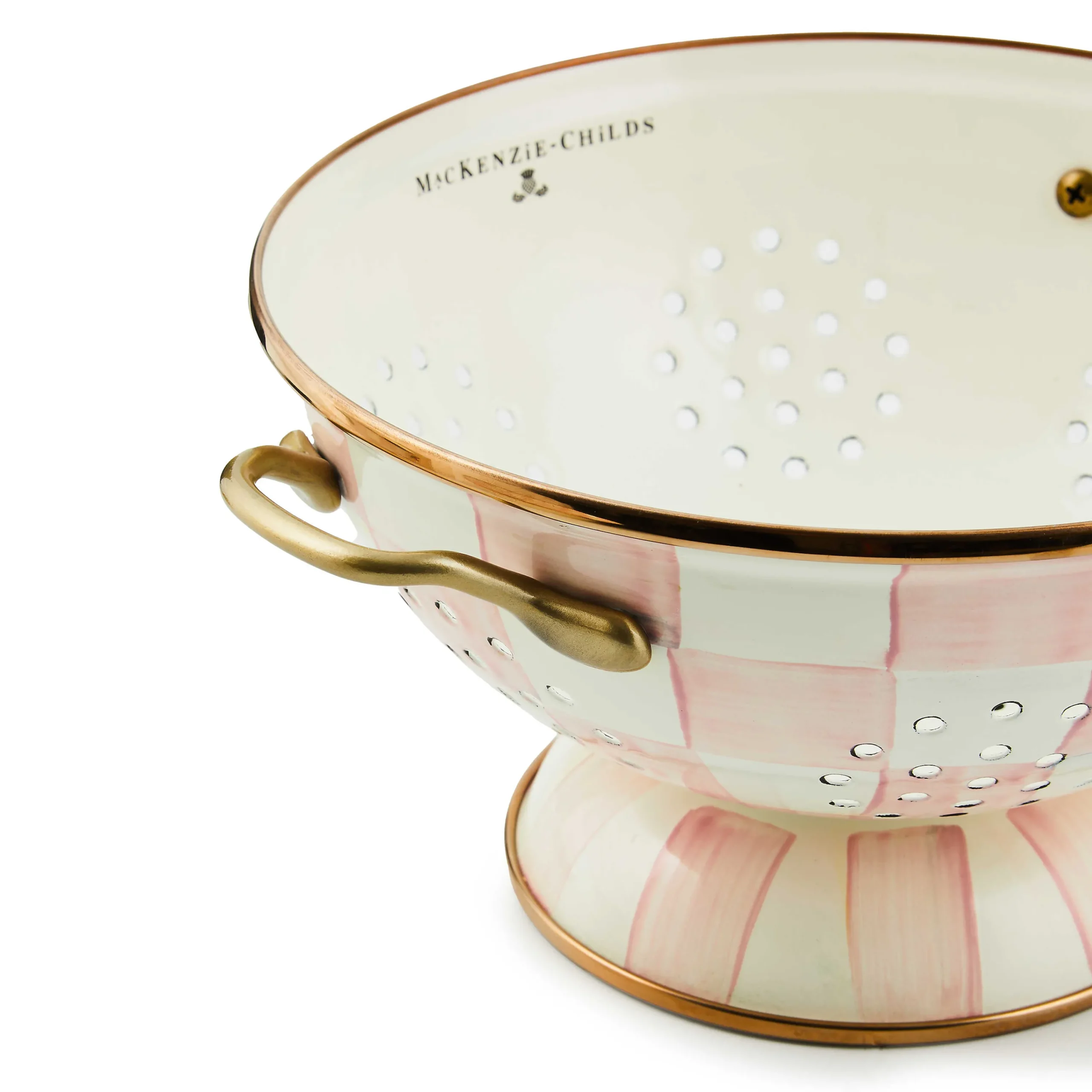 MacKenzie-Childs Spring|Kitchen Utensils & Tools<Rosy Check Large Colander