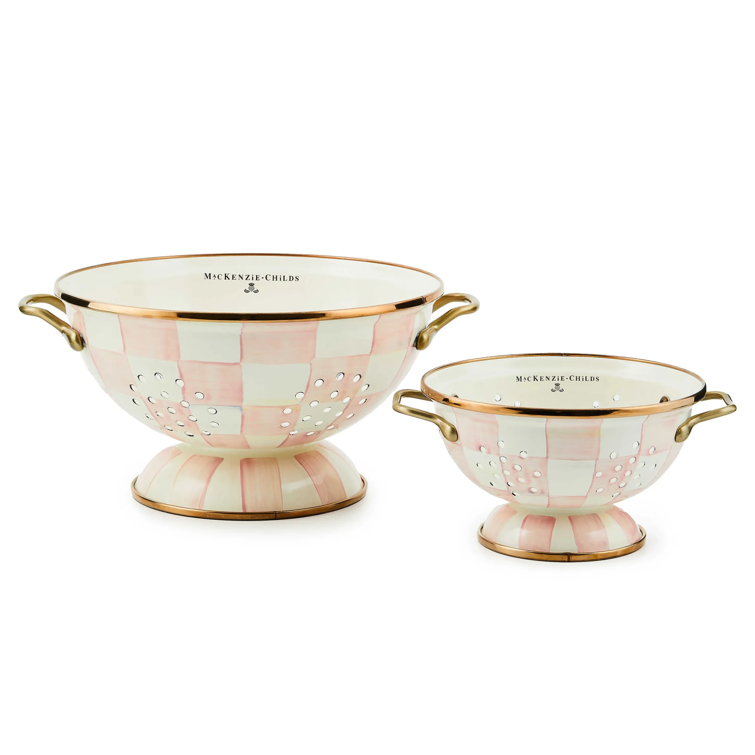 MacKenzie-Childs Spring|Kitchen Utensils & Tools<Rosy Check Large Colander
