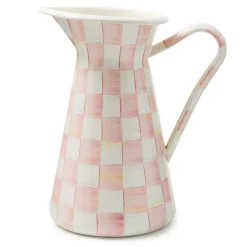 MacKenzie-Childs Fall Entertaining|Bar Entertaining<Rosy Check Large Practical Pitcher