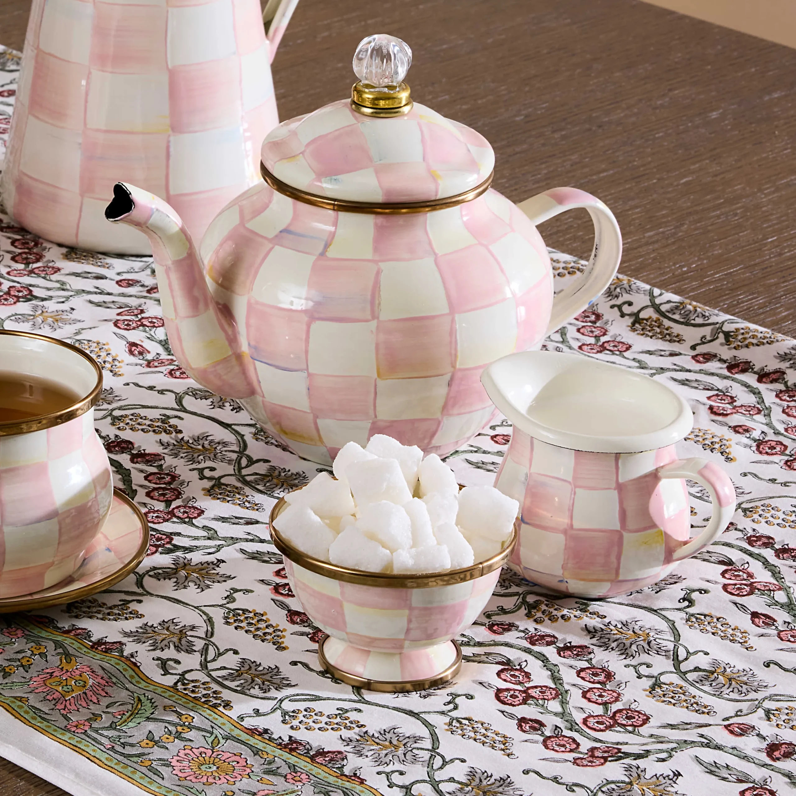MacKenzie-Childs The Coffee Shop|Fall Entertaining<Rosy Check Little Creamer