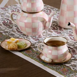 MacKenzie-Childs The Coffee Shop|Fall Entertaining<Rosy Check Saucer