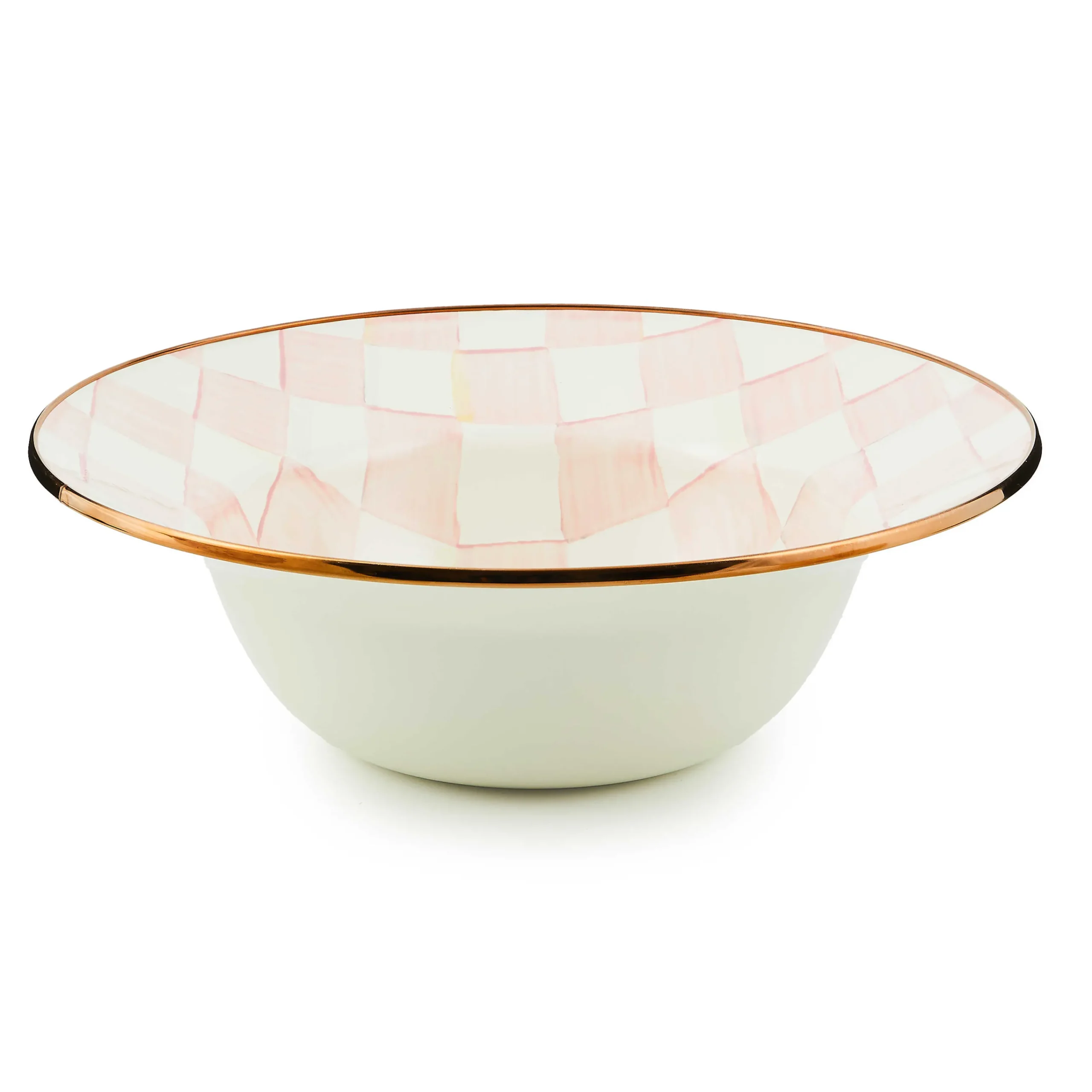 MacKenzie-Childs Easter|Spring<Rosy Check Serving Bowl