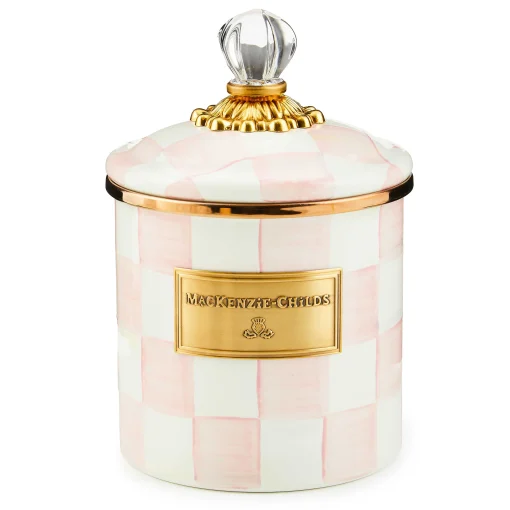 MacKenzie-Childs Spring|Room Accents<Rosy Check Small Canister