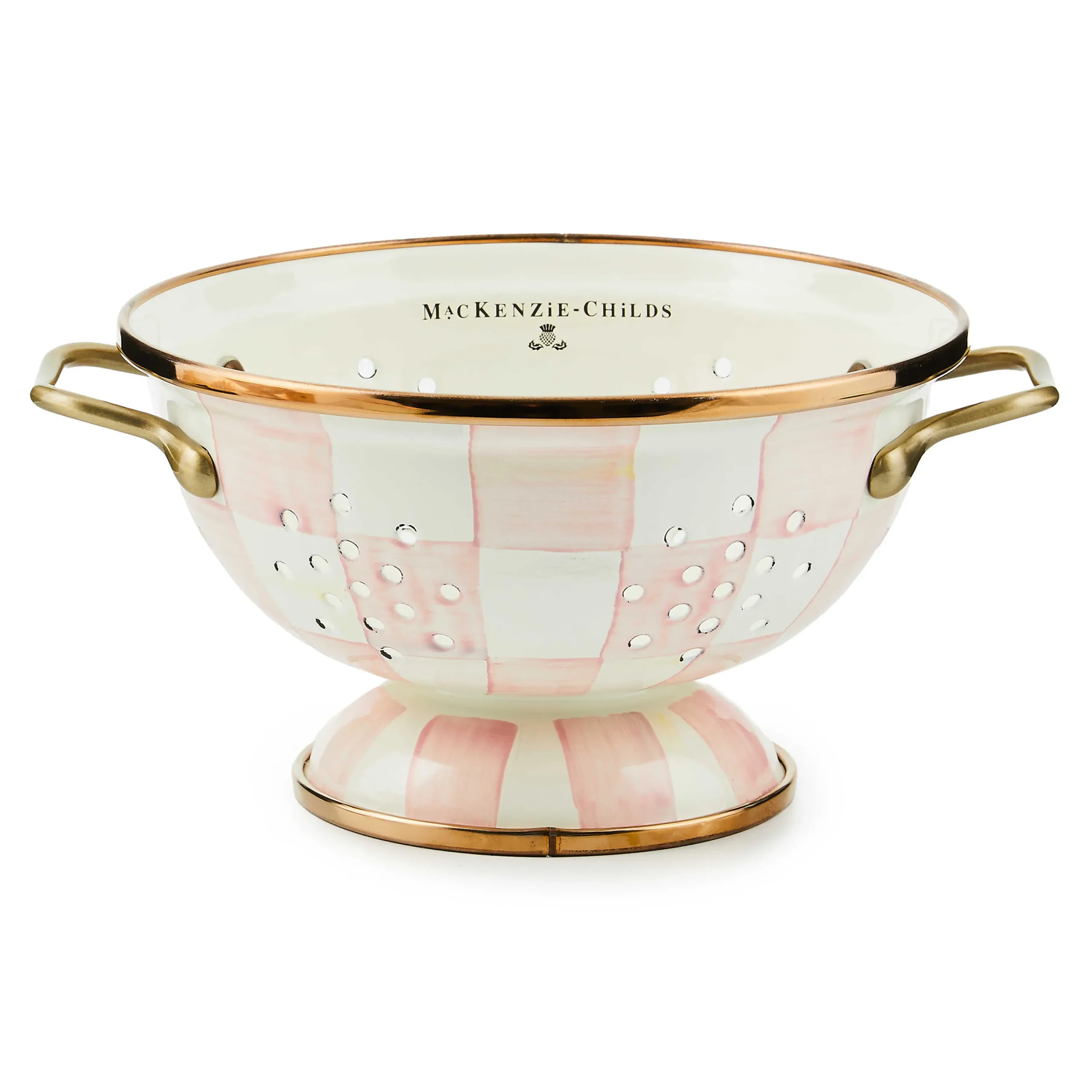 MacKenzie-Childs Spring|Kitchen Utensils & Tools<Rosy Check Small Colander