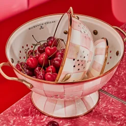MacKenzie-Childs Spring|Kitchen Utensils & Tools<Rosy Check Small Colander