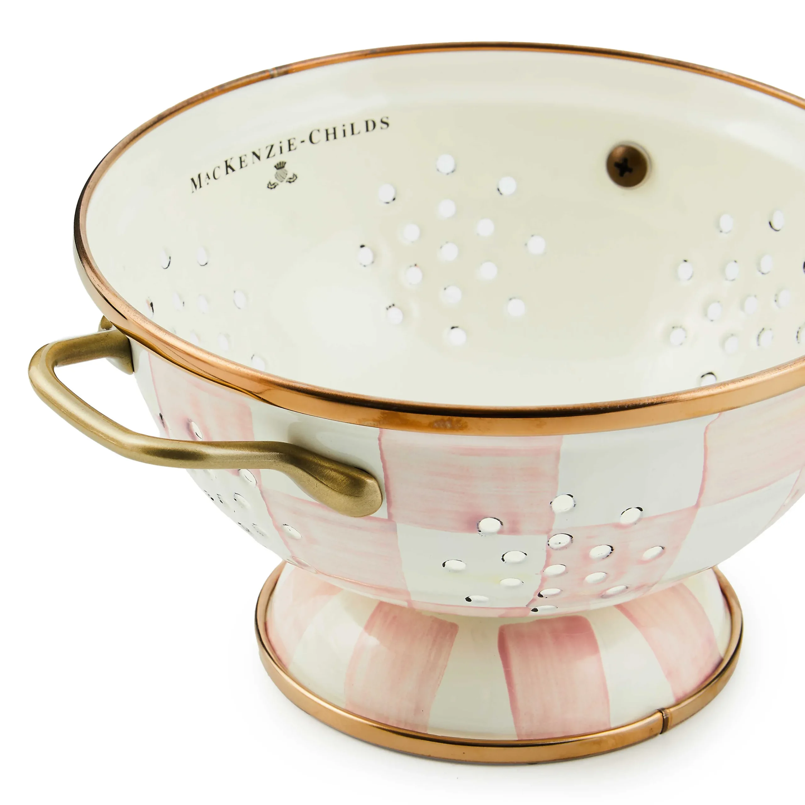 MacKenzie-Childs Spring|Kitchen Utensils & Tools<Rosy Check Small Colander