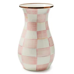 MacKenzie-Childs Room Accents|Fall Entertaining<Rosy Check Tall Vase