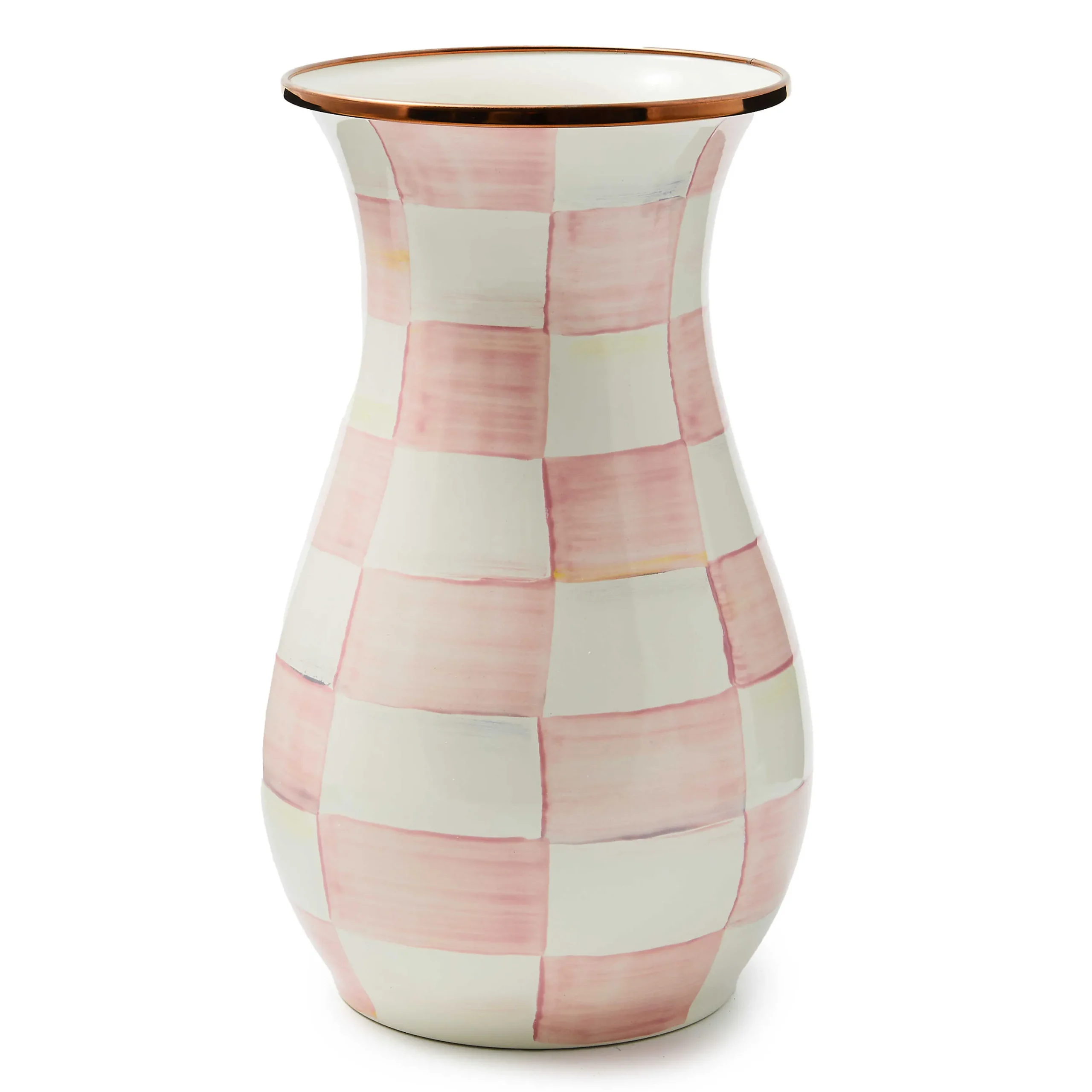 MacKenzie-Childs Room Accents|Fall Entertaining<Rosy Check Tall Vase