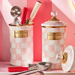 MacKenzie-Childs Spring|Kitchen Utensils & Tools<Rosy Check Utensil Holder