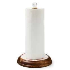 MacKenzie-Childs Kitchen Storage & Organization<Rosy Check Wood Paper Towel Holder